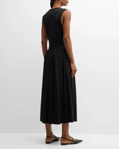 Toteme Sleeveless Cotton Tee Dress | Thumbnail 5 Toteme Sleeveless Cotton Tee Dress | Thumbnail 5