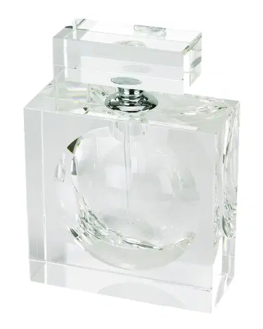 Tizo Clear Crystal Square W/Bubble Perfume Bottle | Thumbnail 1 Tizo Clear Crystal Square W/Bubble Perfume Bottle | Thumbnail 1