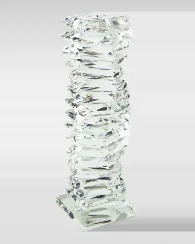 Tizo Clear Crystal "Twisted" Candleholder Large | Thumbnail 2 Tizo Clear Crystal "Twisted" Candleholder Large | Thumbnail 2