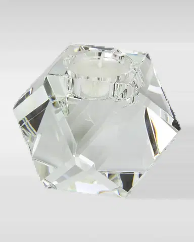 Tizo Clear Crystal Votive Candle Holder Diamond Cut Small | Thumbnail 2 Tizo Clear Crystal Votive Candle Holder Diamond Cut Small | Thumbnail 2