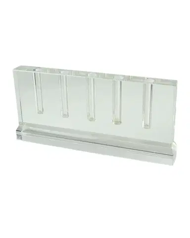 Tizo Clear Crystal 5-Hole Bud Vase | Thumbnail 1 Tizo Clear Crystal 5-Hole Bud Vase | Thumbnail 1