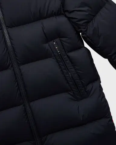 Moncler Boy 's Marat Striped Trim Long Parka, Size 8-14 | Thumbnail 3 Moncler Boy 's Marat Striped Trim Long Parka, Size 8-14 | Thumbnail 3