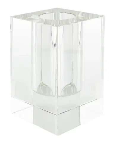 Tizo Clear Crystal Modern Square Vase | Thumbnail 1 Tizo Clear Crystal Modern Square Vase | Thumbnail 1