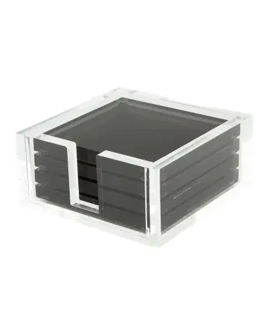 Tizo Lucite Coasters, Set of 4 | Thumbnail 1 Tizo Lucite Coasters, Set of 4 | Thumbnail 1