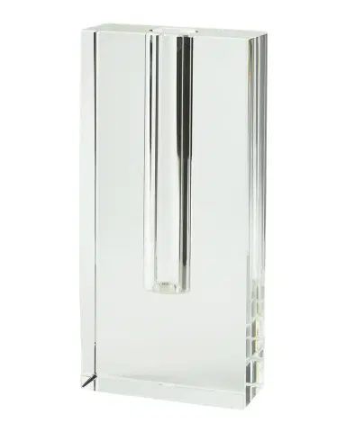 Tizo Clear Crystal Rectangle Bud Vase - Large | Thumbnail 1 Tizo Clear Crystal Rectangle Bud Vase - Large | Thumbnail 1