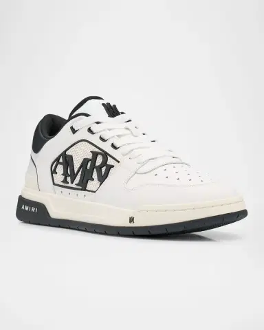 Amiri Men's Classic Leather Logo Low-Top Sneakers | Thumbnail 3 Amiri Men's Classic Leather Logo Low-Top Sneakers | Thumbnail 3
