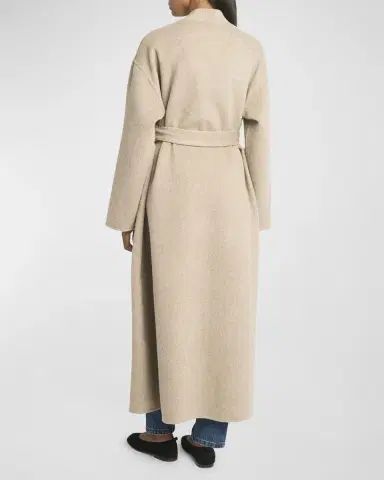 Co Double Wool-Cashmere Long Wrap Coat | Thumbnail 4 Co Double Wool-Cashmere Long Wrap Coat | Thumbnail 4