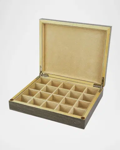 Tizo Polished Wood Cufflink Box | Thumbnail 2 Tizo Polished Wood Cufflink Box | Thumbnail 2