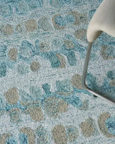 Exquisite Rugs Colorplay Hand-Tufted Turquoise Rug | Thumbnail 8 Exquisite Rugs Colorplay Hand-Tufted Turquoise Rug | Thumbnail 8