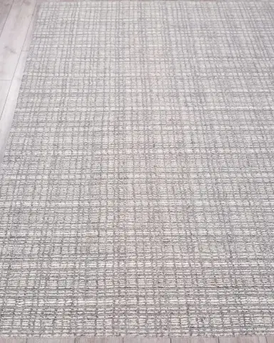 Exquisite Rugs Alpine Hand-Loomed Gray & Ivory Rug | Thumbnail 2 Exquisite Rugs Alpine Hand-Loomed Gray & Ivory Rug | Thumbnail 2
