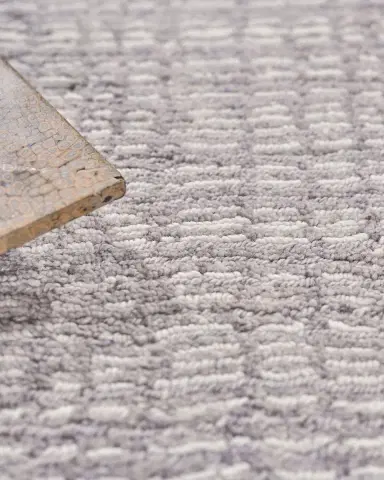 Exquisite Rugs Alpine Hand-Loomed Gray & Ivory Rug | Thumbnail 5 Exquisite Rugs Alpine Hand-Loomed Gray & Ivory Rug | Thumbnail 5