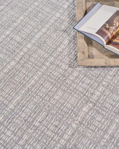 Exquisite Rugs Alpine Hand-Loomed Gray & Ivory Rug | Thumbnail 6 Exquisite Rugs Alpine Hand-Loomed Gray & Ivory Rug | Thumbnail 6