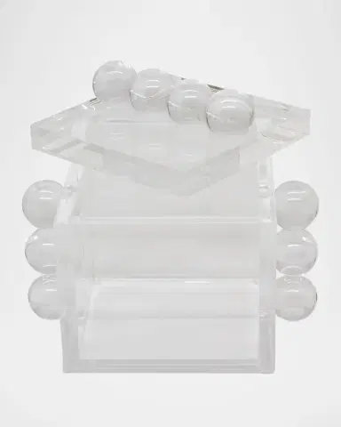 Tizo Clear Lucite Box with Bubbles | Thumbnail 2 Tizo Clear Lucite Box with Bubbles | Thumbnail 2
