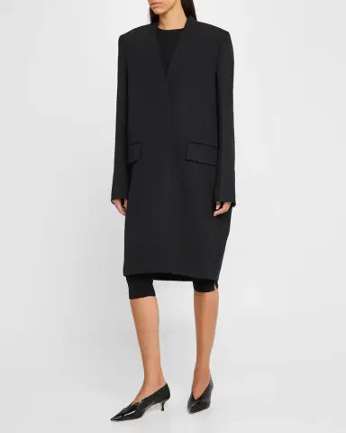 Toteme Deep Pleat Oversized Coat | Thumbnail 2 Toteme Deep Pleat Oversized Coat | Thumbnail 2