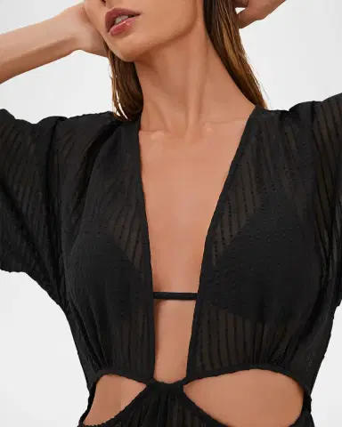 Vix Solid Allie Maxi Coverup Dress | Thumbnail 5 Vix Solid Allie Maxi Coverup Dress | Thumbnail 5
