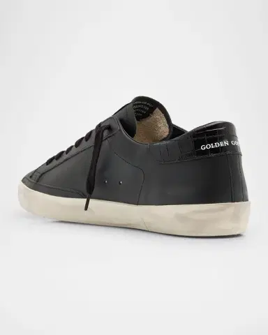 Golden Goose Men 's Super-Star Low-Top Leather Sneakers | Thumbnail 4 Golden Goose Men 's Super-Star Low-Top Leather Sneakers | Thumbnail 4