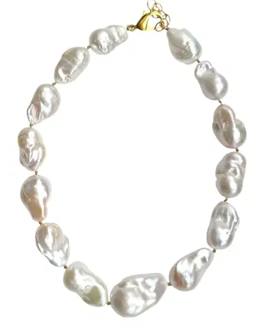 Dina Mackney Large Baroque Pearl Knotted Necklace | Thumbnail 1 Dina Mackney Large Baroque Pearl Knotted Necklace | Thumbnail 1