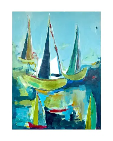 RFA Fine Art "Come Sail Away" Hand-Embellished Giclee by Kate Baldock | Thumbnail 1 RFA Fine Art "Come Sail Away" Hand-Embellished Giclee by Kate Baldock | Thumbnail 1