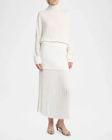 Proenza Schouler Luiza Rib-Knit Midi Skirt | Thumbnail 6 Proenza Schouler Luiza Rib-Knit Midi Skirt | Thumbnail 6