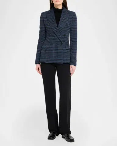 Max Mara Bisso Double-Breasted Plaid Jacket | Thumbnail 2 Max Mara Bisso Double-Breasted Plaid Jacket | Thumbnail 2