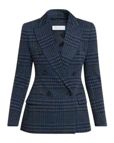 Max Mara Bisso Double-Breasted Plaid Jacket | Thumbnail 1 Max Mara Bisso Double-Breasted Plaid Jacket | Thumbnail 1