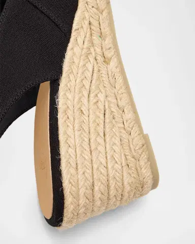 Castañer 65mm Diana Canvas Espadrille Wedge Sandals | Thumbnail 5 Castañer 65mm Diana Canvas Espadrille Wedge Sandals | Thumbnail 5