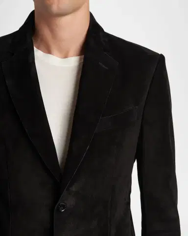 TOM FORD Men's Suede Single-Breasted Blazer | Thumbnail 5 TOM FORD Men's Suede Single-Breasted Blazer | Thumbnail 5