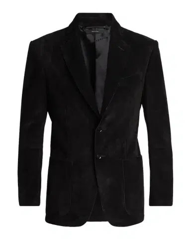 TOM FORD Men's Suede Single-Breasted Blazer | Thumbnail 1 TOM FORD Men's Suede Single-Breasted Blazer | Thumbnail 1