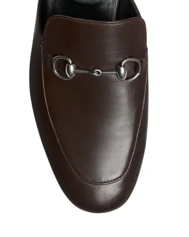 Gucci Men's Leather Horsebit Mules | Thumbnail 3 Gucci Men's Leather Horsebit Mules | Thumbnail 3
