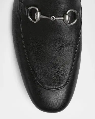 Gucci Men's Leather Horsebit Mules | Thumbnail 9 Gucci Men's Leather Horsebit Mules | Thumbnail 9