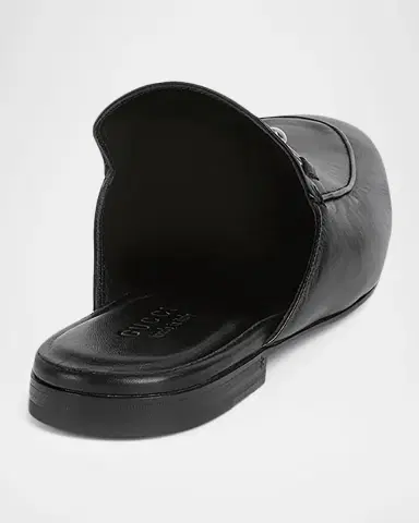 Gucci Men's Leather Horsebit Mules | Thumbnail 10 Gucci Men's Leather Horsebit Mules | Thumbnail 10