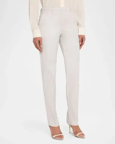 Emporio Armani Cotton Couture Tapered Trousers | Thumbnail 4 Emporio Armani Cotton Couture Tapered Trousers | Thumbnail 4