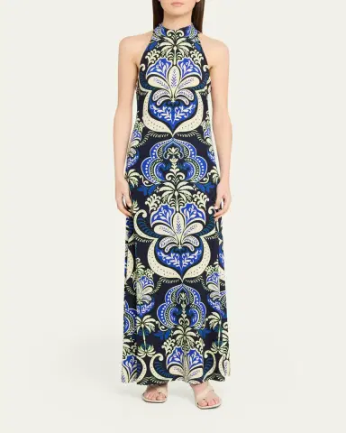 Cara Cara Asher Printed Halter Maxi Dress | Thumbnail 2 Cara Cara Asher Printed Halter Maxi Dress | Thumbnail 2