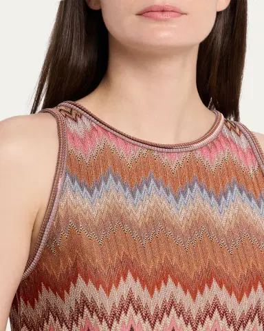 Missoni Multicolor Snake Chevron Knit Tank Top | Thumbnail 4 Missoni Multicolor Snake Chevron Knit Tank Top | Thumbnail 4