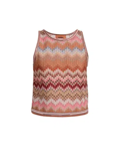 Missoni Multicolor Snake Chevron Knit Tank Top | Thumbnail 1 Missoni Multicolor Snake Chevron Knit Tank Top | Thumbnail 1