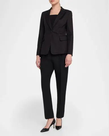 Emporio Armani Cotton Couture Single-Button Blazer | Thumbnail 2 Emporio Armani Cotton Couture Single-Button Blazer | Thumbnail 2
