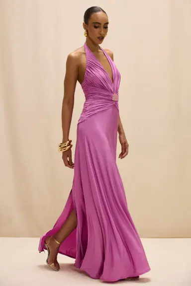 PatBo GISELE JERSEY BACK SLIT MAXI DRESS | Thumbnail 3 PatBo GISELE JERSEY BACK SLIT MAXI DRESS | Thumbnail 3
