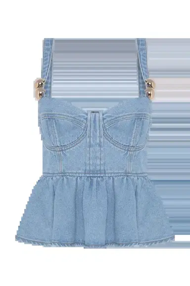 PatBo MARINA DENIM TOP | Thumbnail 3 PatBo MARINA DENIM TOP | Thumbnail 3