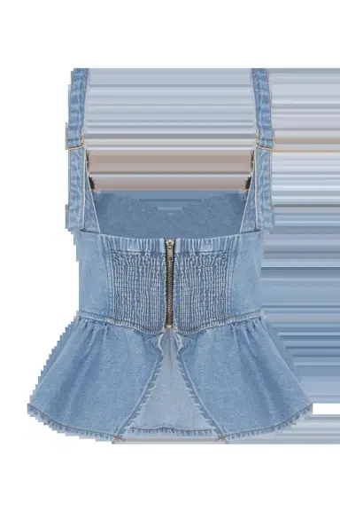 PatBo MARINA DENIM TOP | Thumbnail 4 PatBo MARINA DENIM TOP | Thumbnail 4