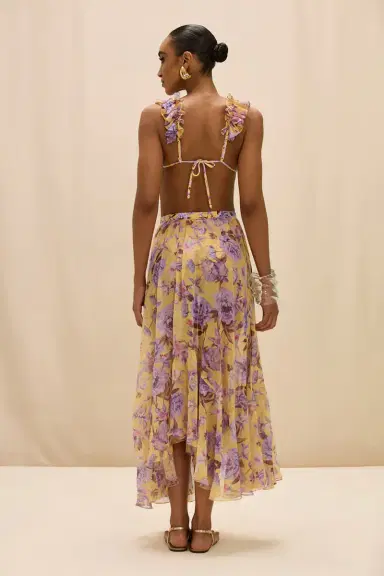 PatBo PEONY PRINT LYCRA MAXI SKIRT | Thumbnail 2 PatBo PEONY PRINT LYCRA MAXI SKIRT | Thumbnail 2