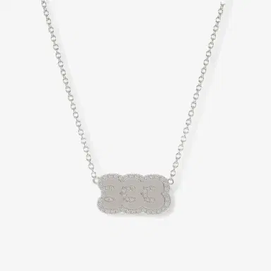 Stephanie Gottlieb Small Bubble with Pave Outline Necklace | Thumbnail 8 Stephanie Gottlieb Small Bubble with Pave Outline Necklace | Thumbnail 8