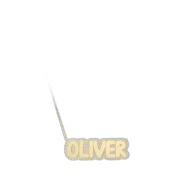 Stephanie Gottlieb Small Bubble with Pave Outline Necklace | Thumbnail 1 Stephanie Gottlieb Small Bubble with Pave Outline Necklace | Thumbnail 1