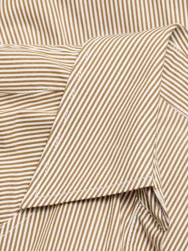 A.L.C. Women's Julie Striped Mini-Shirtdress - Pearl Aged Bronze | Thumbnail 7 A.L.C. Women's Julie Striped Mini-Shirtdress - Pearl Aged Bronze | Thumbnail 7