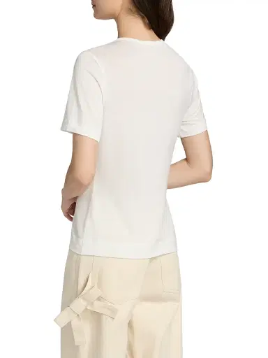 Simone Rocha Women's Satin Bow Sash Jersey T-Shirt - | Thumbnail 5 Simone Rocha Women's Satin Bow Sash Jersey T-Shirt - | Thumbnail 5
