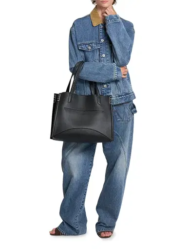 JW Anderson Women's Loafer Leather Tote Bag - Black | Thumbnail 2 JW Anderson Women's Loafer Leather Tote Bag - Black | Thumbnail 2