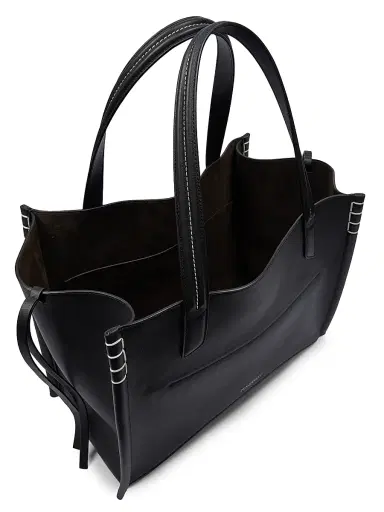 JW Anderson Women's Loafer Leather Tote Bag - Black | Thumbnail 3 JW Anderson Women's Loafer Leather Tote Bag - Black | Thumbnail 3