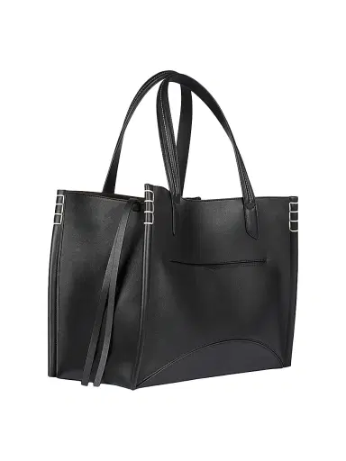 JW Anderson Women's Loafer Leather Tote Bag - Black | Thumbnail 7 JW Anderson Women's Loafer Leather Tote Bag - Black | Thumbnail 7