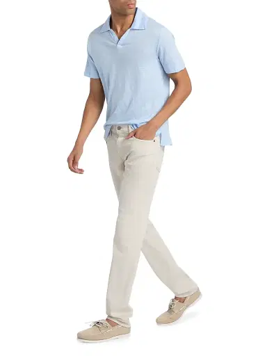 OFFICINE GÉNÉRALE Men's Simon Polo Shirt | Thumbnail 2 OFFICINE GÉNÉRALE Men's Simon Polo Shirt | Thumbnail 2