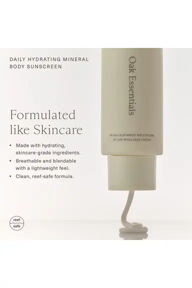 Oak Essentials Daily Hydrating Mineral Body Sunscreen SPF 30 | Thumbnail 10 Oak Essentials Daily Hydrating Mineral Body Sunscreen SPF 30 | Thumbnail 10