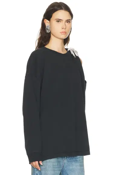 AREA Crystal Knot Long Sleeve T-Shirt | Thumbnail 2 AREA Crystal Knot Long Sleeve T-Shirt | Thumbnail 2